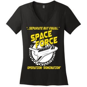 Space Force Operation Domination Women's V-Neck T-Shirt