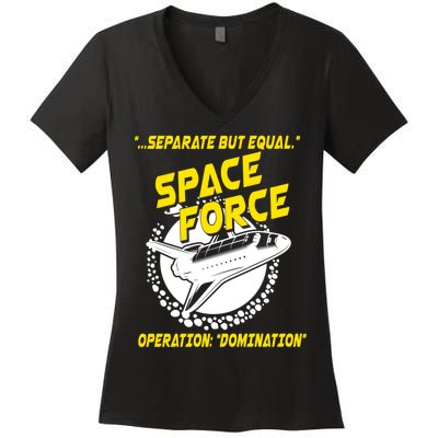 Space Force Operation Domination Women's V-Neck T-Shirt