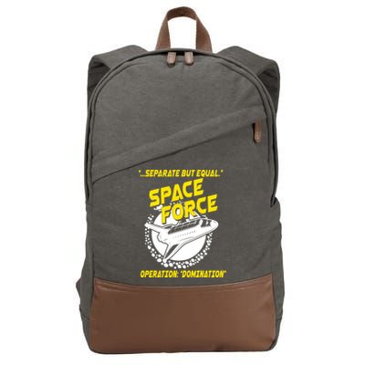 Space Force Operation Domination Cotton Canvas Backpack