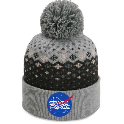 Space Force USA United States Logo The Baniff Cuffed Pom Beanie