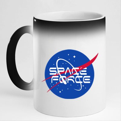 Space Force USA United States Logo 11oz Black Color Changing Mug