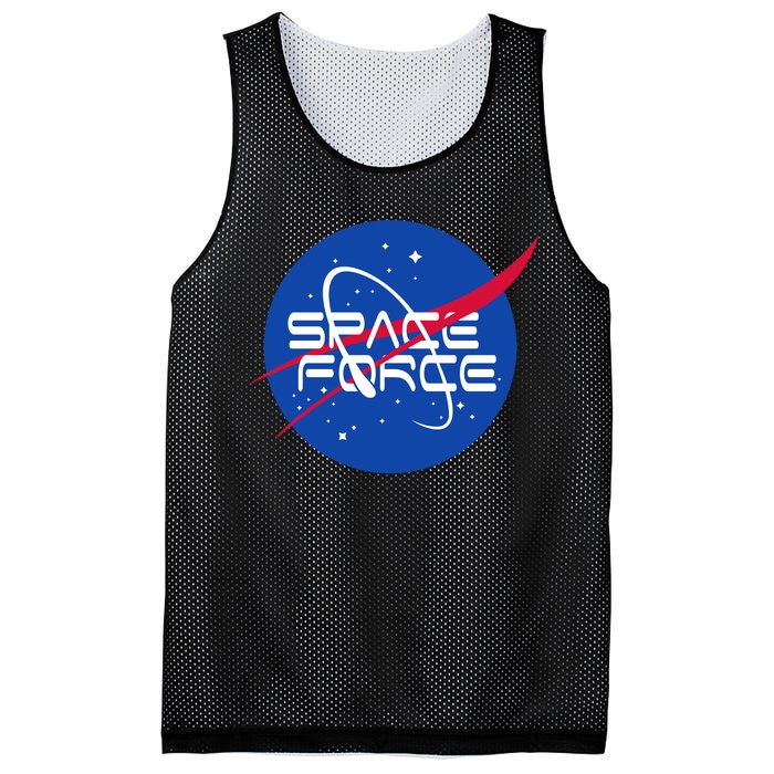 Space Force USA United States Logo Mesh Reversible Basketball Jersey Tank