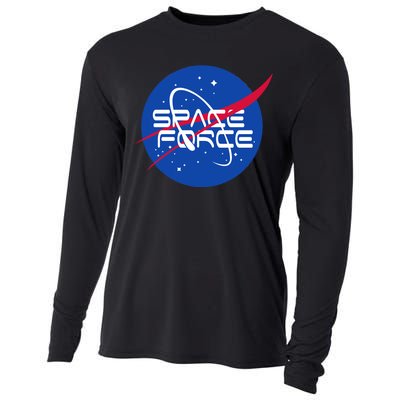 Space Force USA United States Logo Cooling Performance Long Sleeve Crew