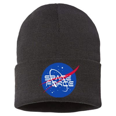 Space Force USA United States Logo Sustainable Knit Beanie