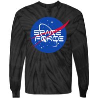 Space Force USA United States Logo Tie-Dye Long Sleeve Shirt