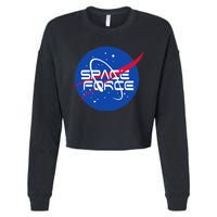 Space Force USA United States Logo Cropped Pullover Crew