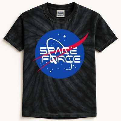 Space Force USA United States Logo Kids Tie-Dye T-Shirt