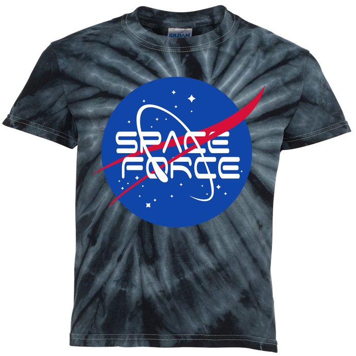 Space Force USA United States Logo Kids Tie-Dye T-Shirt