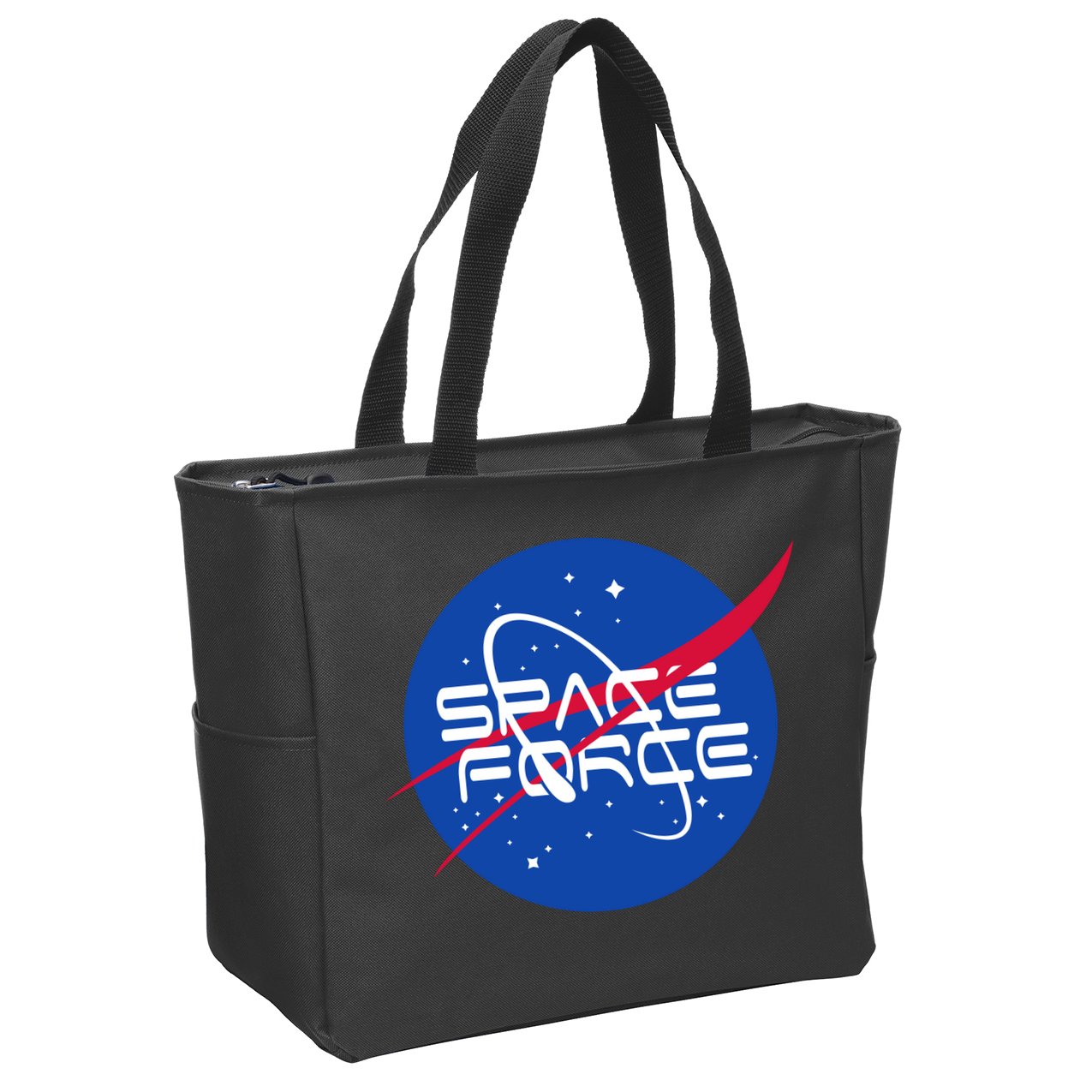 Space Force USA United States Logo Zip Tote Bag