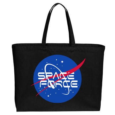 Space Force USA United States Logo Cotton Canvas Jumbo Tote