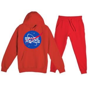 Space Force USA United States Logo Premium Hooded Sweatsuit Set