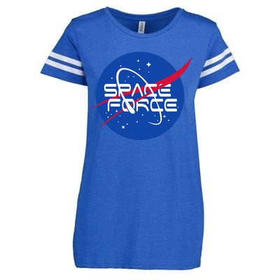 Space Force USA United States Logo Enza Ladies Jersey Football T-Shirt