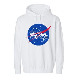 Space Force USA United States Logo Garment-Dyed Fleece Hoodie