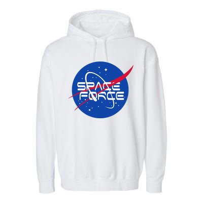 Space Force USA United States Logo Garment-Dyed Fleece Hoodie