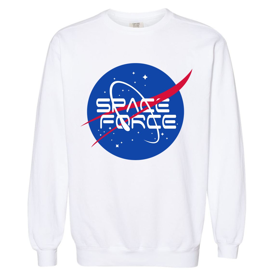 Space Force USA United States Logo Garment-Dyed Sweatshirt
