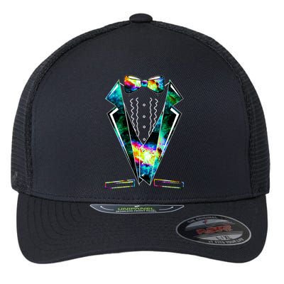 Space Galaxy Tuxedo Flexfit Unipanel Trucker Cap