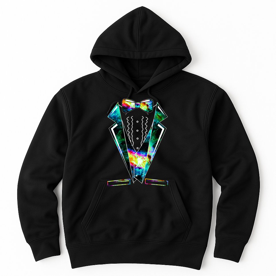 Space Galaxy Tuxedo Hoodie