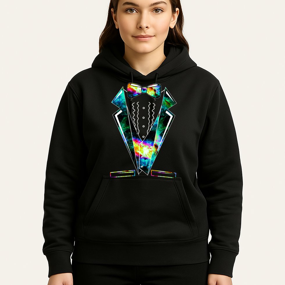 Space Galaxy Tuxedo Hoodie