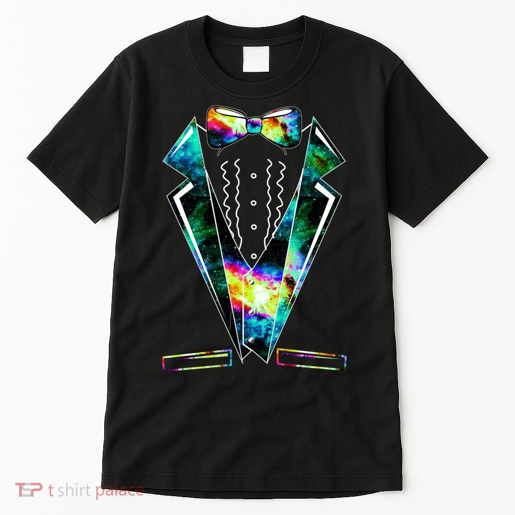 Space Galaxy Tuxedo Tall T-Shirt