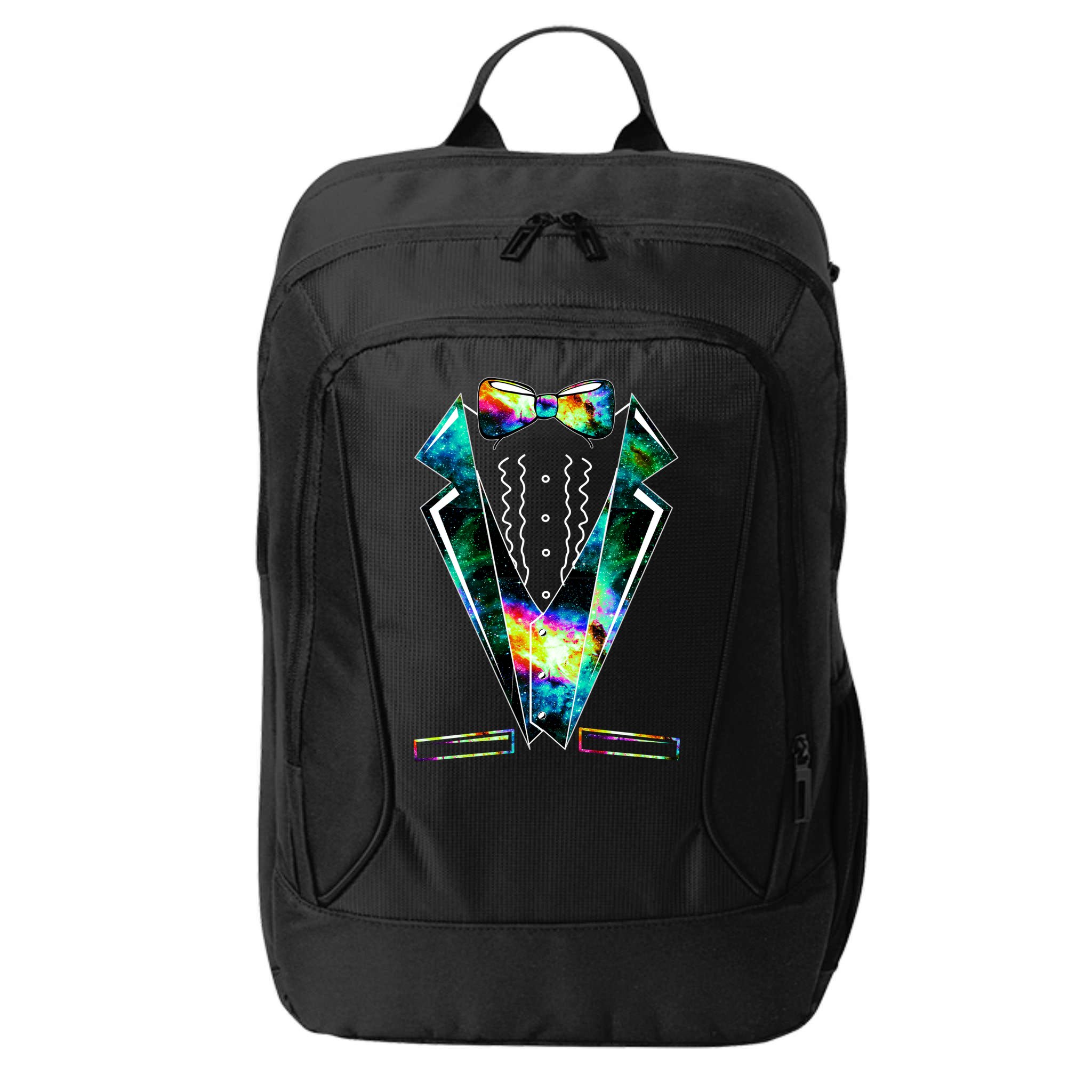 Space Galaxy Tuxedo City Backpack