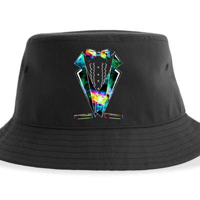 Space Galaxy Tuxedo Sustainable Bucket Hat