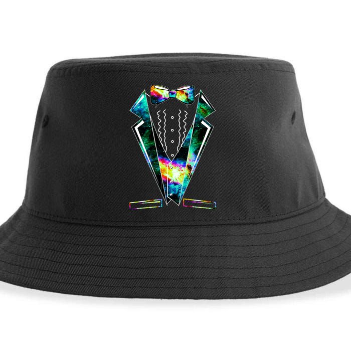 Space Galaxy Tuxedo Sustainable Bucket Hat
