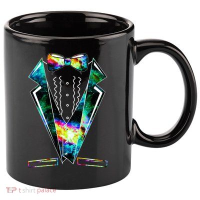 Space Galaxy Tuxedo 11oz C Handle Ceramic Mug