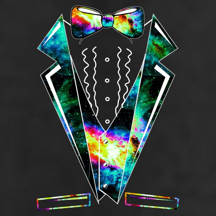 Space Galaxy Tuxedo Beanie