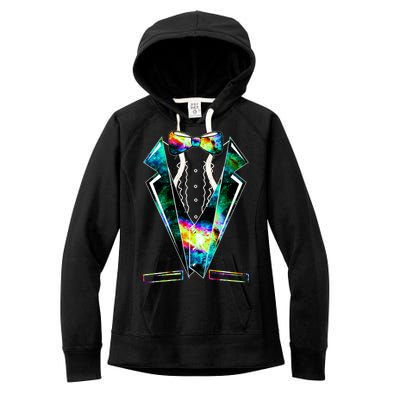 Space Galaxy Tuxedo Women's Fleece Hoodie