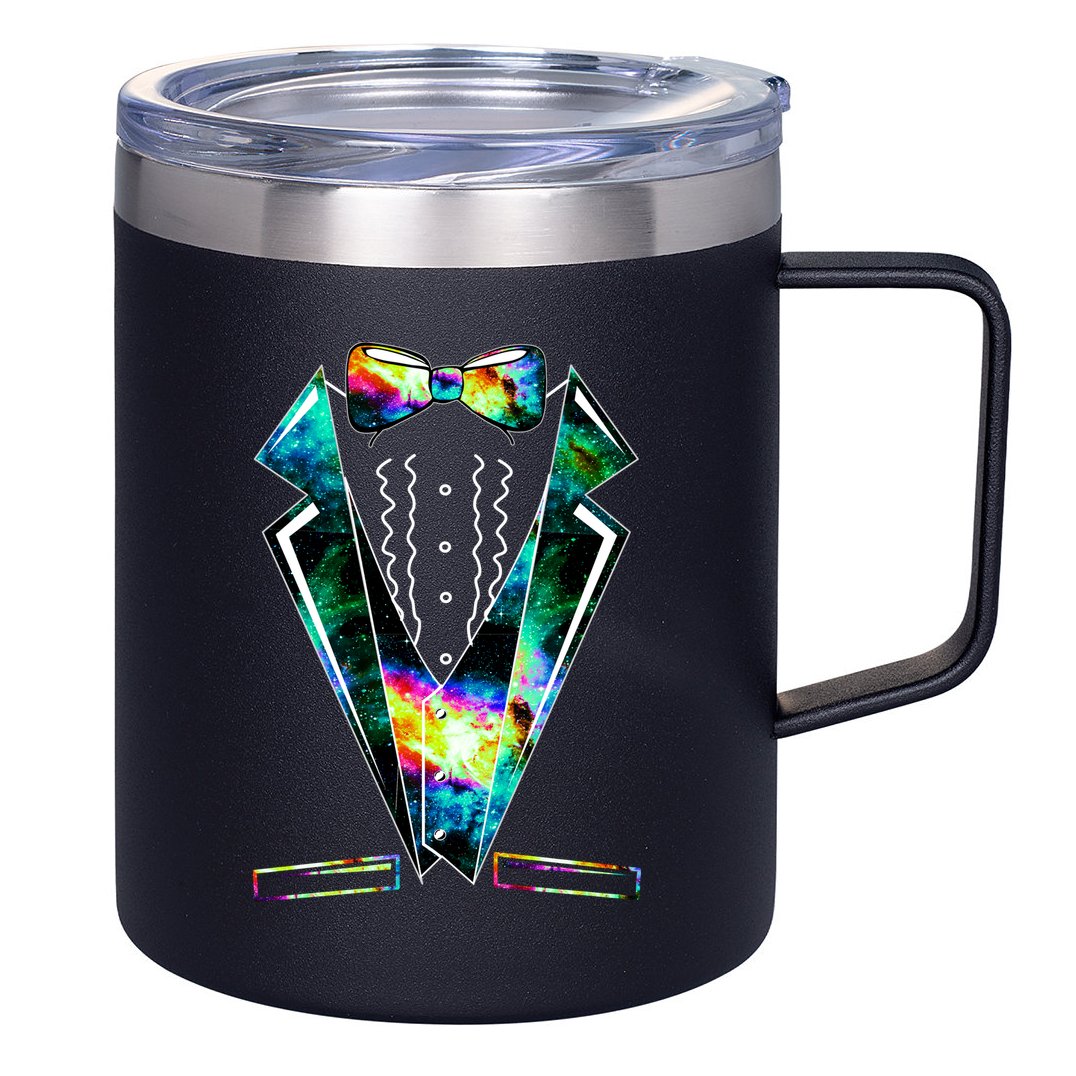 Space Galaxy Tuxedo 12oz Stainless Steel Coffee Mug