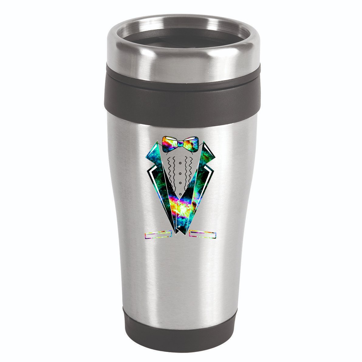 Space Galaxy Tuxedo 16oz Travel Tumbler