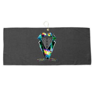 Space Galaxy Tuxedo Large Microfiber Waffle Golf Towel