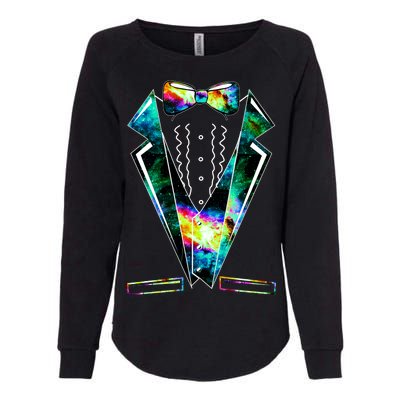 Space Galaxy Tuxedo Womens California Wash Sweatshirt