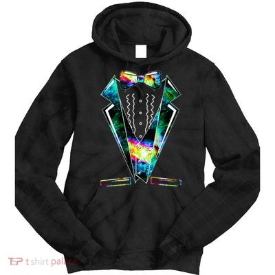 Space Galaxy Tuxedo Tie Dye Hoodie