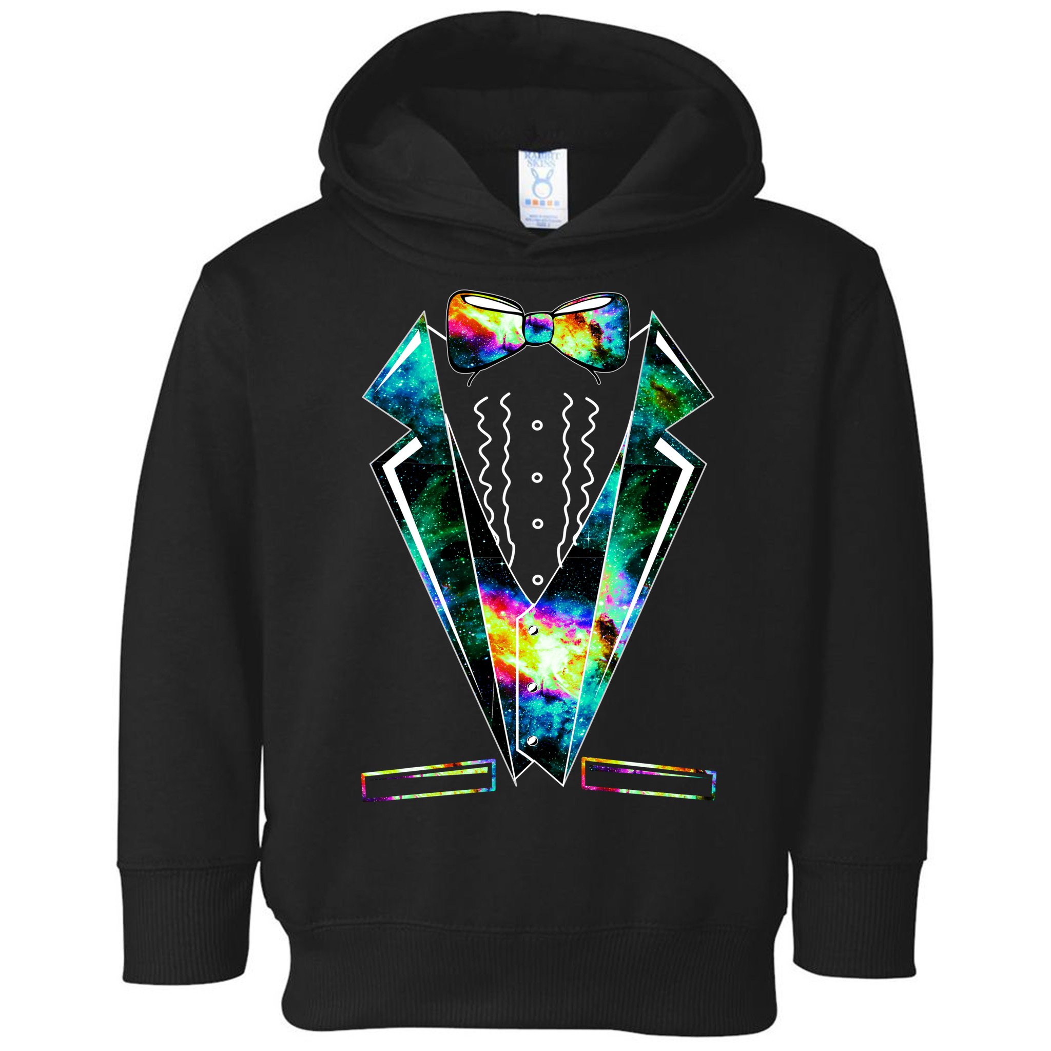 Space Galaxy Tuxedo Toddler Hoodie