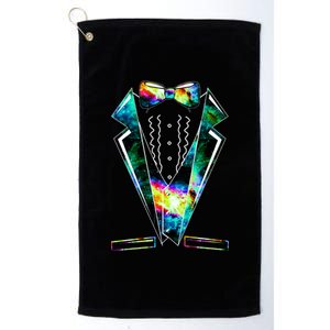 Space Galaxy Tuxedo Platinum Collection Golf Towel