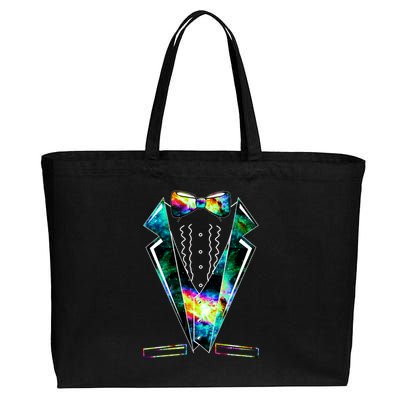 Space Galaxy Tuxedo Cotton Canvas Jumbo Tote