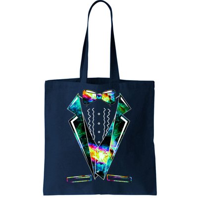 Space Galaxy Tuxedo Tote Bag