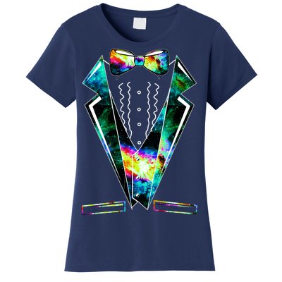 Space Galaxy Tuxedo Women's T-Shirt