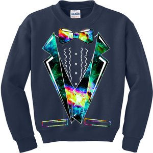 Space Galaxy Tuxedo Kids Sweatshirt