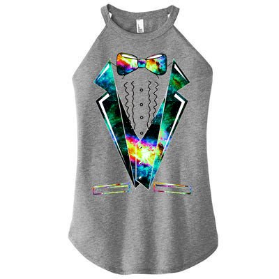 Space Galaxy Tuxedo Women's Perfect Tri Rocker Tank