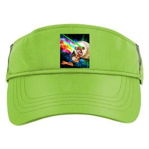 Space Hunger Dinner In Space Sloth Laser Pizza Adult Drive Performance Visor