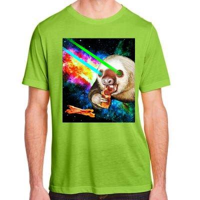 Space Hunger Dinner In Space Sloth Laser Pizza Adult ChromaSoft Performance T-Shirt