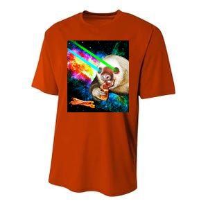 Space Hunger Dinner In Space Sloth Laser Pizza Youth Performance Sprint T-Shirt