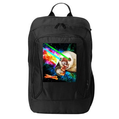 Space Hunger Dinner In Space Sloth Laser Pizza City Backpack