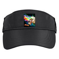Space Hunger Dinner In Space Sloth Laser Pizza Adult Drive Performance Visor