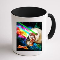 Space Hunger Dinner In Space Sloth Laser Pizza Mug