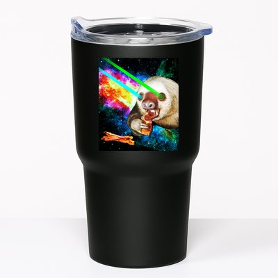 Space Hunger Dinner In Space Sloth Laser Pizza Tumbler