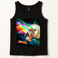 Space Hunger Dinner In Space Sloth Laser Pizza Tank Top