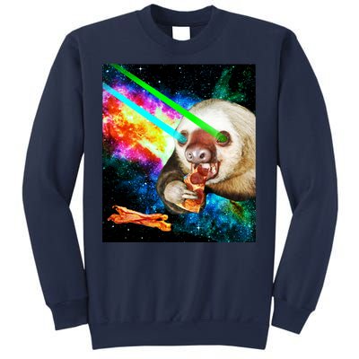 Space Hunger Dinner In Space Sloth Laser Pizza Sweatshirt